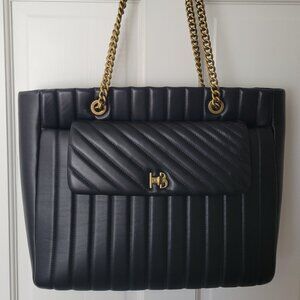Henri Bendel Black Quilted Tote